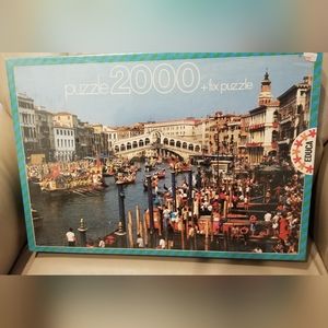 NIB 2000 piece jigsaw puzzle, Venice's grand canal and Rialto bridge by Educa